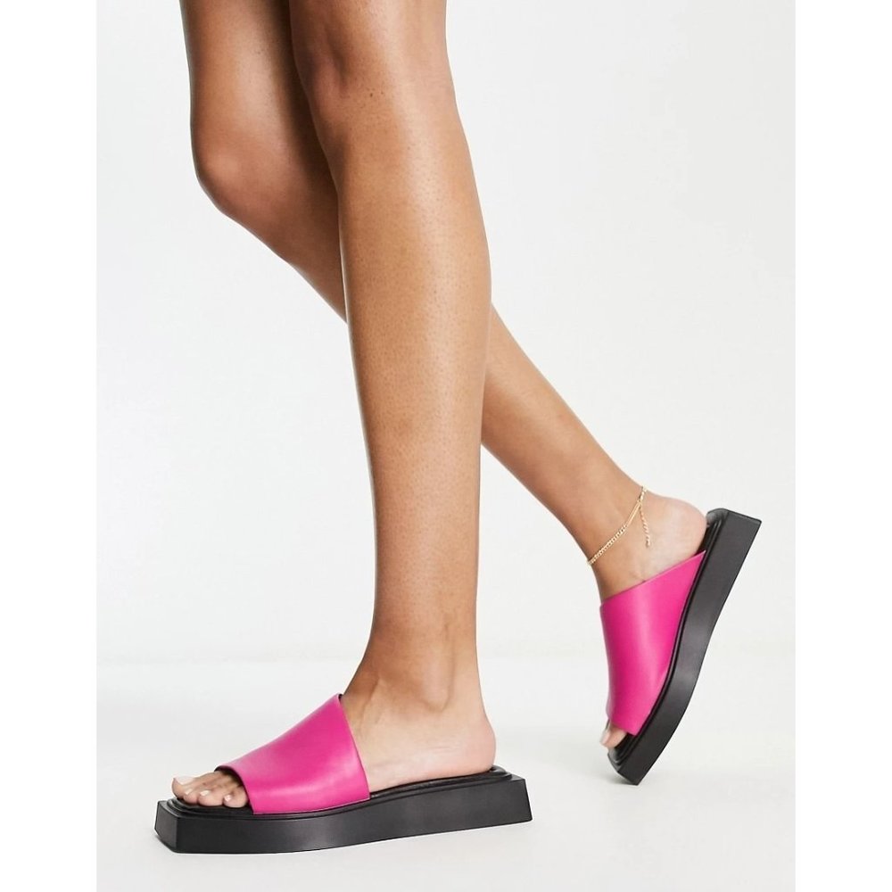 Vagabond Shoemakers Evy Slide Sandals in Pink Size 40